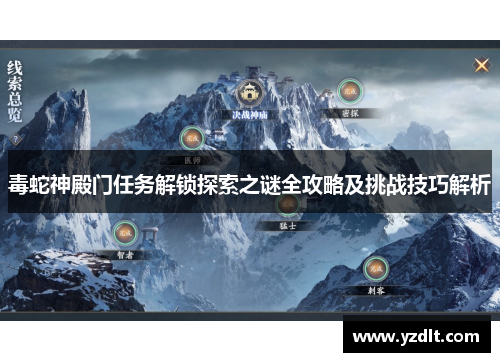 毒蛇神殿门任务解锁探索之谜全攻略及挑战技巧解析 毒蛇神殿门任务解锁探索之谜全攻略及挑战技巧解析